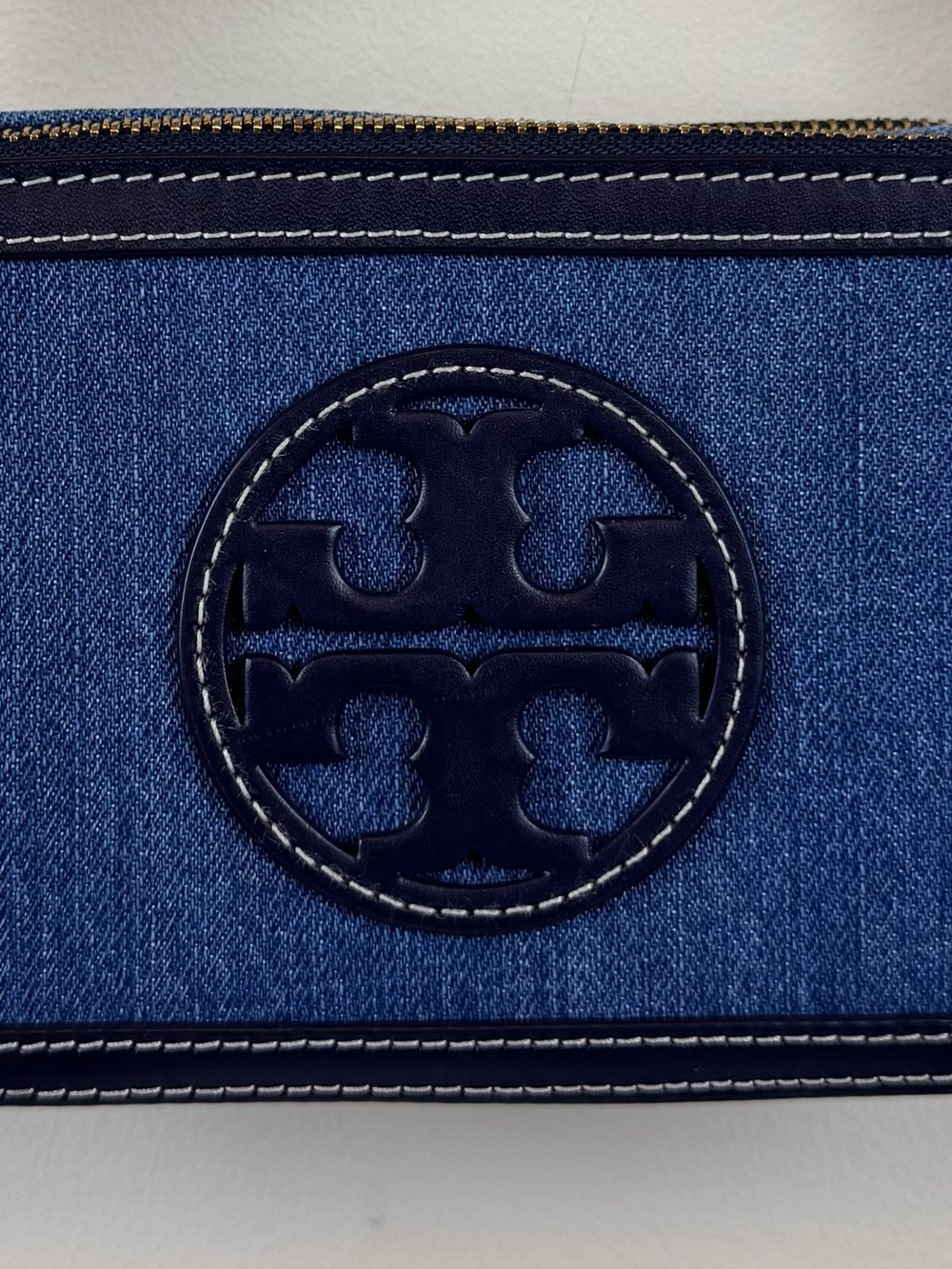 Tory Burch Miller Denim Mini Crossbody Bag with Dust Bag - Picture 3 of 16